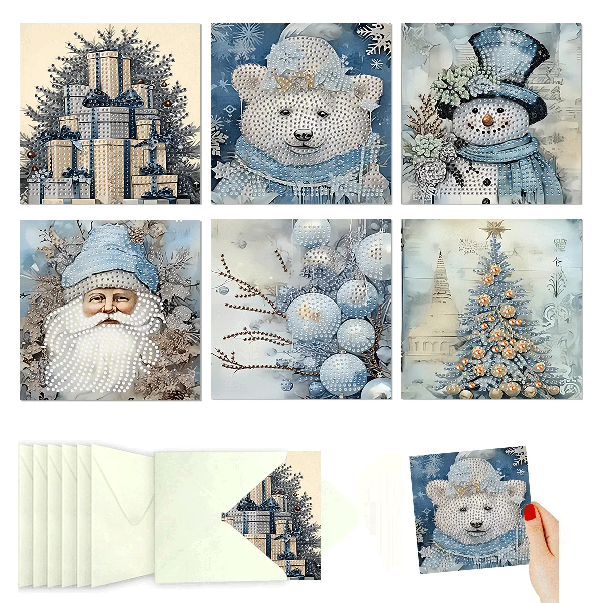 Product photo of Winter Christmas cards — set of 6