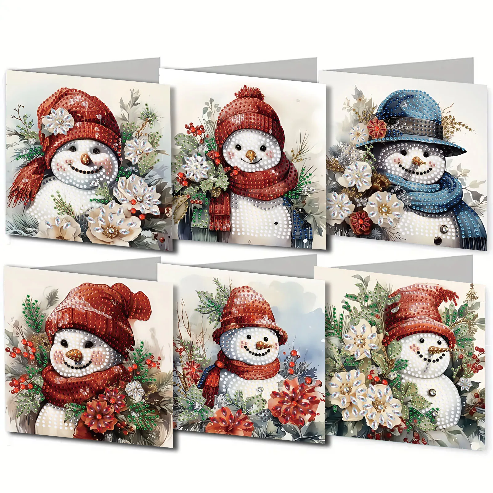 Product photo of Snowman Christmas cards — set of 6
