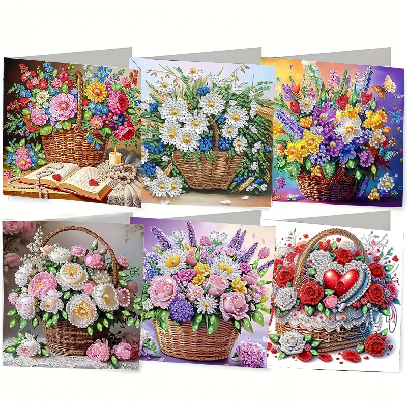 Product photo of Flower greeting cards — set of 6